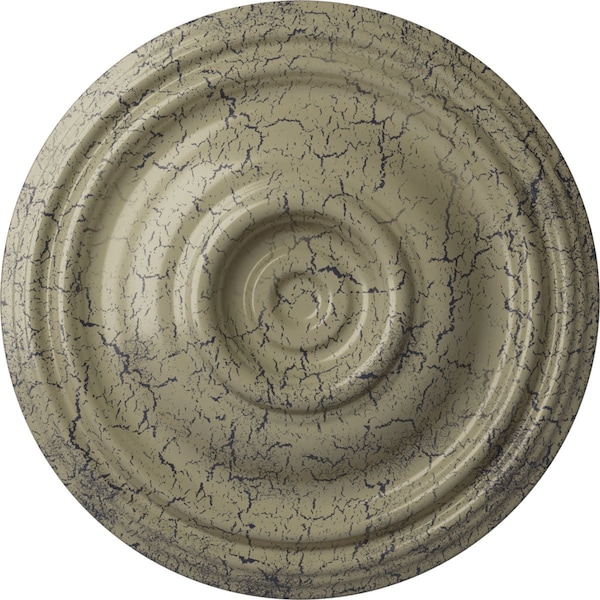 Ekena Millwork Traditional Ceiling Medallion (Fits Canopies up to 4"), 14 3/4"OD x 1 3/4"P, Castle Stone Crackle CM14TRCSC - main